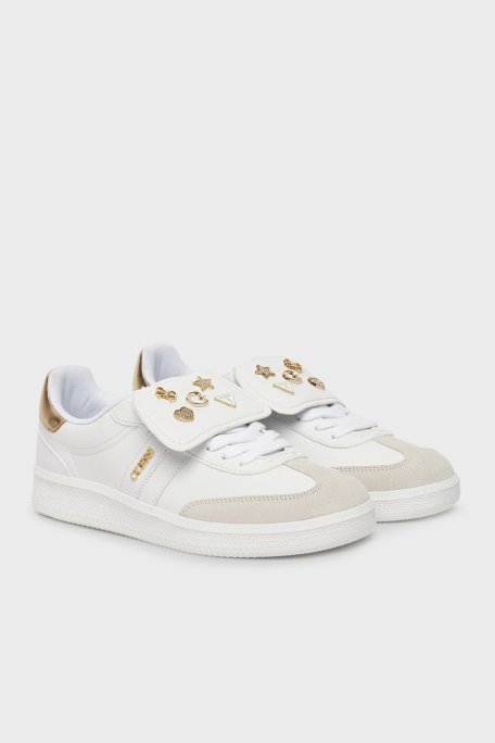 Guess Oleeza2 Aksesuar Detaylı Logolu Sneaker FLTOL2ELE12 Bayan Ayakkabı FLTOL2 ELE12 WHITE BEYAZ - Guess (1)