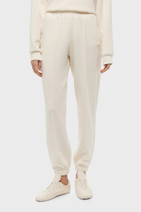 Guess Olympe Regular Fit Lastikli Bel Ribanalı Paça Jogger V5RB11KCAY2 Bayan Pantolon V5RB11 KCAY2 G6K5 EKRU - Guess