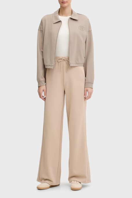 Guess Pamuk Karışımlı Slim Fit Bisiklet Yaka Logolu V6RI17KD741 Bayan T Shirt V6RI17 KD741 G1O6 BEYAZ - Guess (1)