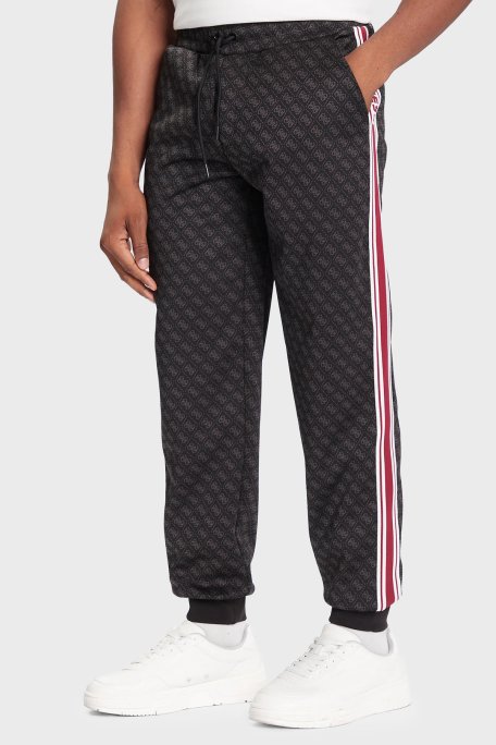 Guess Parimo 4G Logolu Regular Fit Normal Bel Lastikli Paça Z5BB19K2042 Erkek Pantolon Z5BB19 K2042 FJ9N SİYAH - Guess