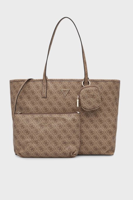 Guess Power Play 4G Logolu Omuz Askılı HWSL7124240 Bayan Çanta HWSL71 24240 LTL KAHVE - Guess