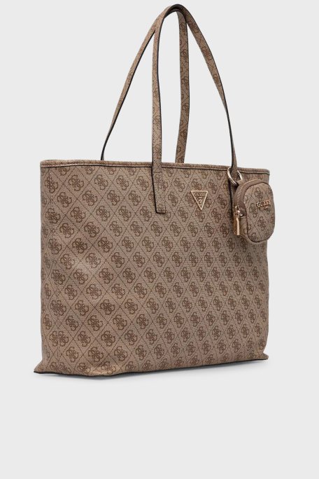 Guess Power Play 4G Logolu Omuz Askılı HWSL7124240 Bayan Çanta HWSL71 24240 LTL KAHVE - Guess (1)