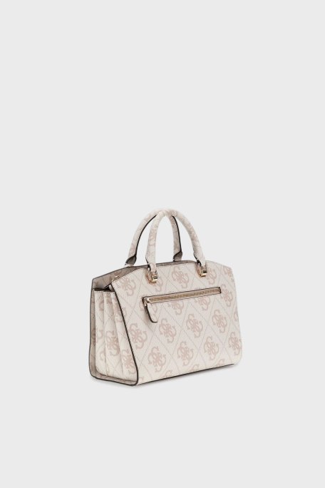 Guess Queensland 4G Logo Baskılı Ayarlanabilir Askılı HWOS9655060 Bayan Çanta HWOS96 55060 DVL PUDRA - Guess (1)