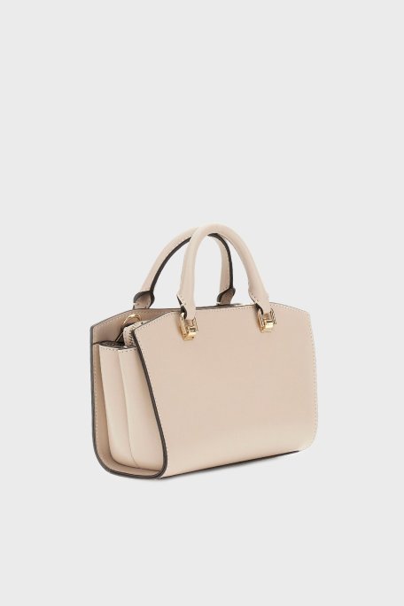 Guess Queensland Logolu Çıkarılabilir Askılı HWVG9655760 Bayan Çanta HWVG96 55760 SIT BEJ - Guess (1)