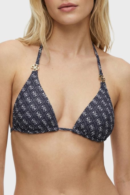 Guess Rem 4G Logolu Üçgen E6GJ48KCBJ0 Bayan Bikini Üstü E6GJ48 KCBJ0 P7WY LACİVERT - Guess