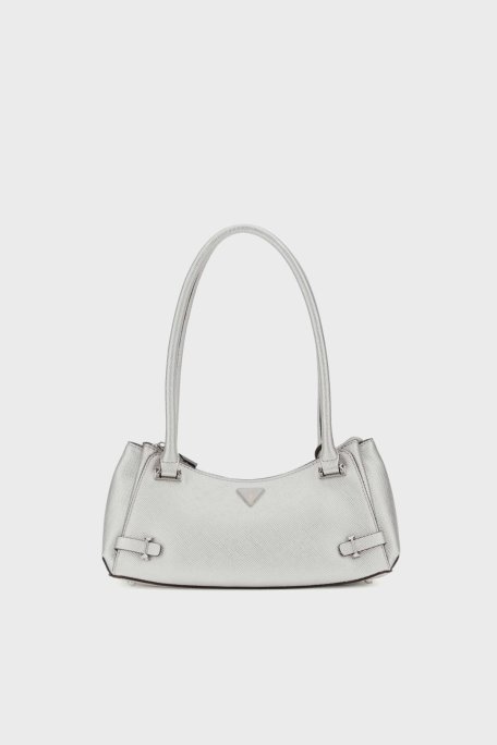 Guess Rosalba Logolu Sabit Çift Tutma Saplı HWMY9657170 Bayan Çanta HWMY96 57170 SIL GÜMÜŞ - Guess