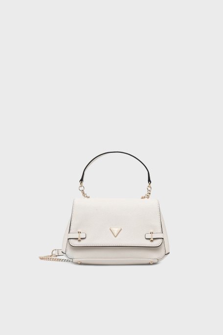 Guess Rosalba Logolu Zincir Askılı HWZG9657210 Bayan Çanta HWZG96 57210 OFF EKRU - Guess