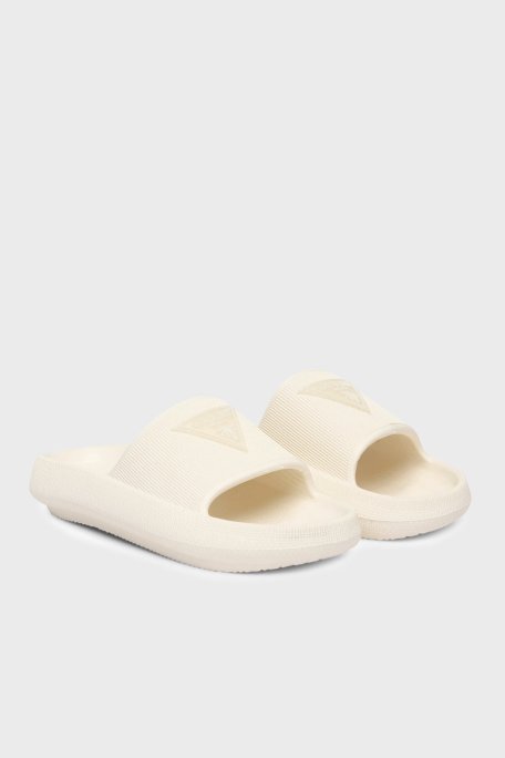 Guess Rubber Logolu E6GZ19WG5X0 Bayan Terlik E6GZ19 WG5X0 MLK KREM - Guess (1)