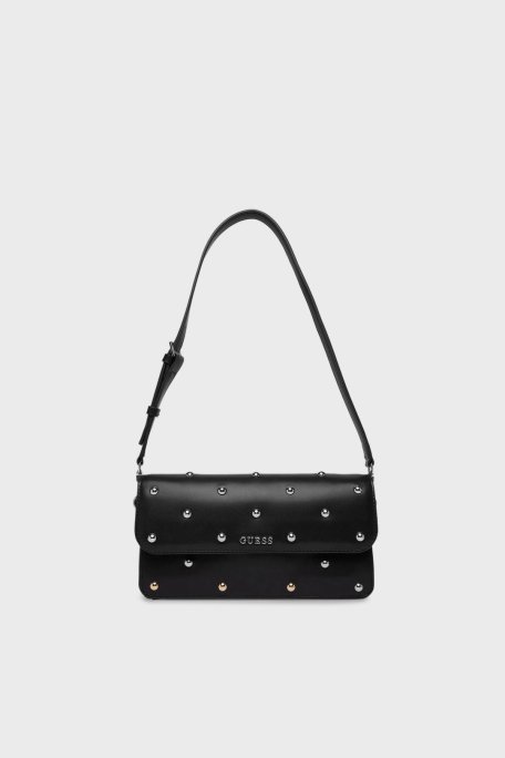 Guess Sadie Zımba Detaylı Ayarlanabilir Omuz Askılı HWVG8118190 Bayan Çanta HWVG81 18190 BLA SİYAH - Guess