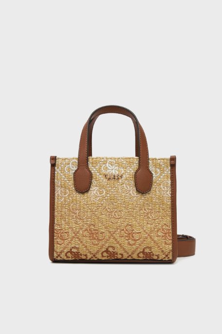 Guess Silvana 4G Logolu Çıkarılabilir Askılı Tote HWSW8665770 Bayan Çanta HWSW86 65770 COL BEJ - Guess