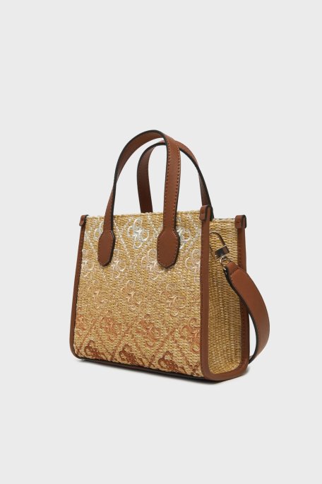 Guess Silvana 4G Logolu Çıkarılabilir Askılı Tote HWSW8665770 Bayan Çanta HWSW86 65770 COL BEJ - Guess (1)