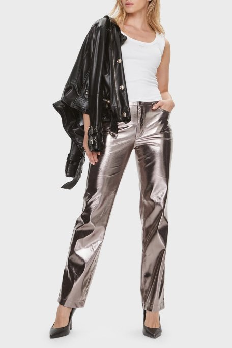 Guess Sl Triangle Pamuklu Slim Fit Bisiklet Yaka W3YP68KA0H1 Bayan Top W3YP68KA0H1 G011 BEYAZ - Guess (1)