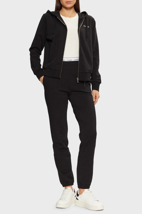 Guess Sofia Pamuklu Regular Fit Kapüşonlu O5RQ01KCO31 Bayan Sweat O5RQ01 KCO31 JBLK SİYAH - Guess (1)