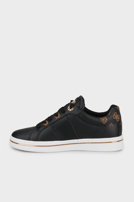 Guess Stew 4G Logo Detaylı Sneaker FLPSTWELE12 Kadın Ayakkabı FLPSTW ELE12 BLACK SİYAH - Guess (1)