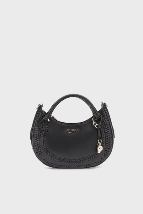 Guess Tatum Logolu Çıkarılabilir Askılı Dikiş Detaylı HWNG9667060 Bayan Çanta HWNG96 67060 BLA SİYAH - Guess