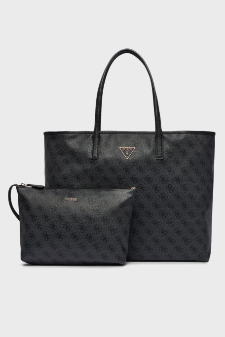 Guess Victtoria Tote Logolu Sabit Askılı HWESG951429 Bayan Çanta HWESG9 51429 CLO ANTRASİT - Guess