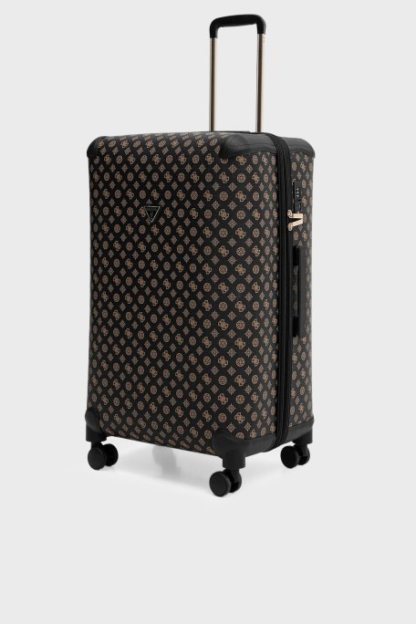 Guess Wilder 4G Logolu Şifreli Fermuarlı Bayan Büyük Boy Valiz TWHP74 52988 BRO SİYAH KAHVE - Guess (1)