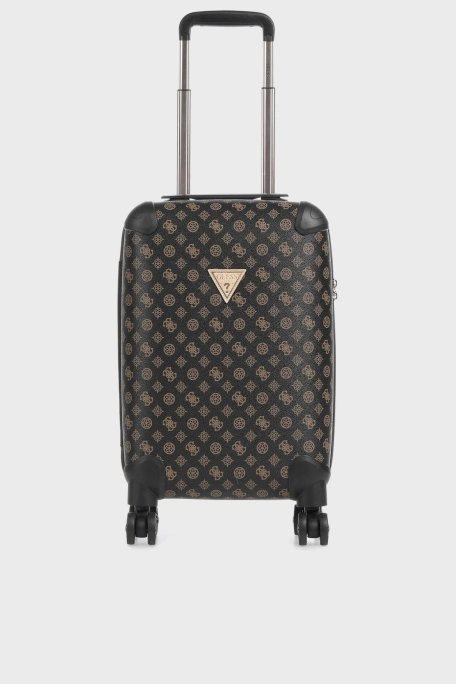 Guess Wilder Logolu Şifreli Fermuarlı Kabin Boy Bayan Valiz TWP74529830 BRO KAHVE - Guess