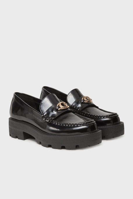 Guess Yanika Logolu Kalın Tabanlı Makosen FLTYNKELE14 Kadın Ayakkabı FLTYNK ELE14 BLACK SİYAH - Guess (1)