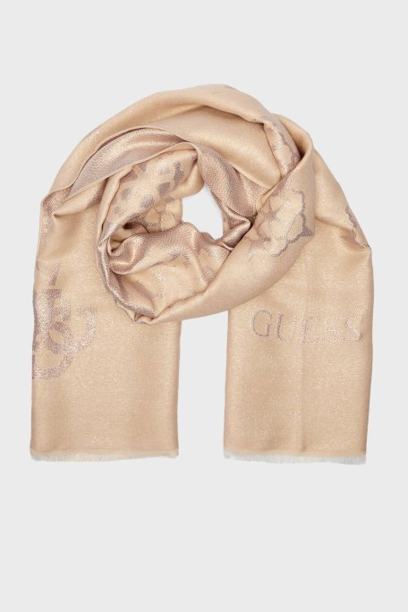 Guess Zalina Parlak Modal Karışımlı 80 x 180 cm Çift Taraflı AW5273VIS03 Kadın Şal AW5273 VIS03 GOL GOLD - Guess (1)