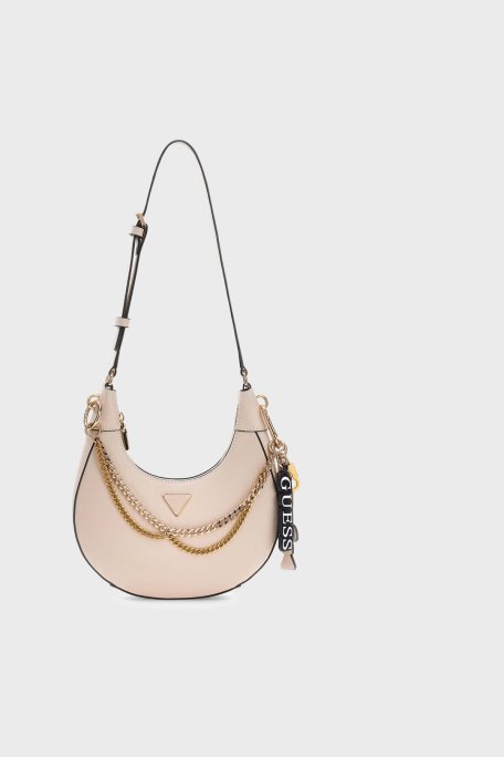 Guess Zincir Detaylı Ayarlanabilir Askılı HWBG9899180 Kadın Çanta HWBG98 99180 LTA BEJ - Guess