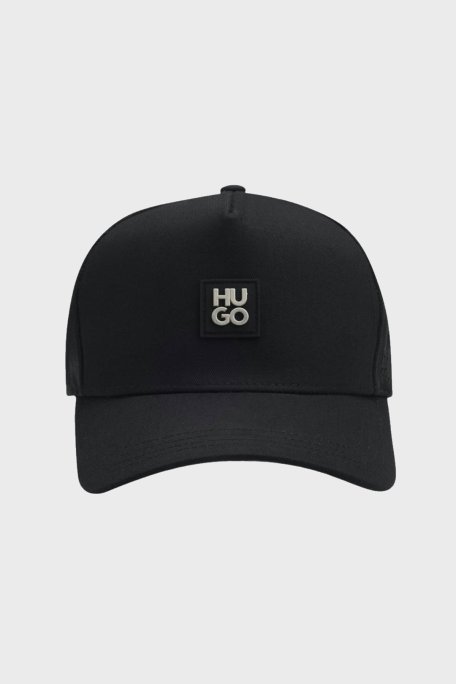 Hugo % 100 Pamuk Logolu Erkek Şapka 50560454 001 SİYAH - Hugo