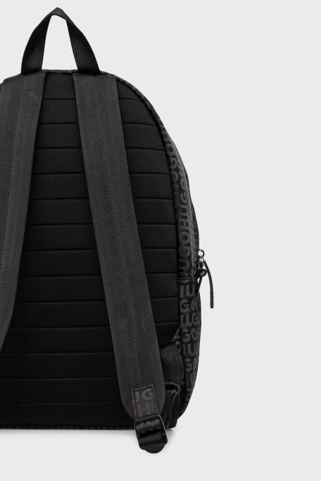 Hugo 4G Logolu Ayarlanabilir Omuz Askılı Erkek Sırt Çantası 50529424 006 SİYAH - Hugo (1)