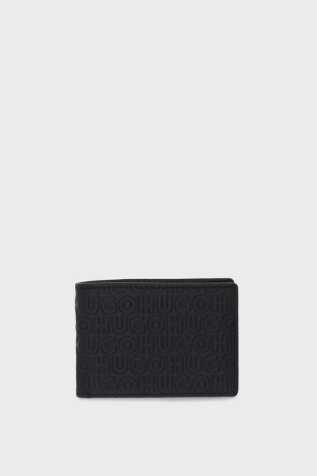 Hugo 4G Logolu Deri Erkek Cüzdan 50552780 002 SİYAH - Hugo