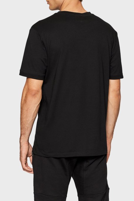 Hugo Baskılı Regular Fit Bisiklet Yaka % 100 Pamuk Erkek T Shirt 50447978 001 SİYAH - Hugo (1)