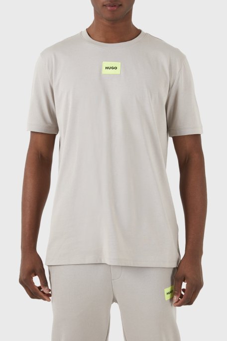 Hugo Baskılı Regular Fit Bisiklet Yaka % 100 Pamuk Erkek T Shirt 50447978 055 GRİ - Hugo