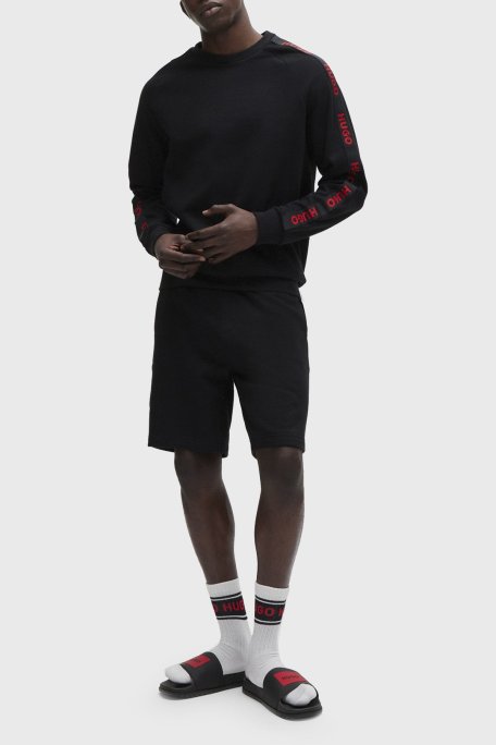 Hugo Belden Bağlamalı Pamuklu Regular Fit Erkek Short 50496996 001 SİYAH - Hugo (1)