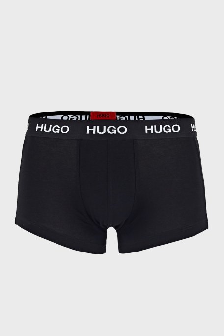 Hugo Pamuklu 3 Pack Erkek Boxer 50435463 001 SİYAH - Hugo Boss (1)