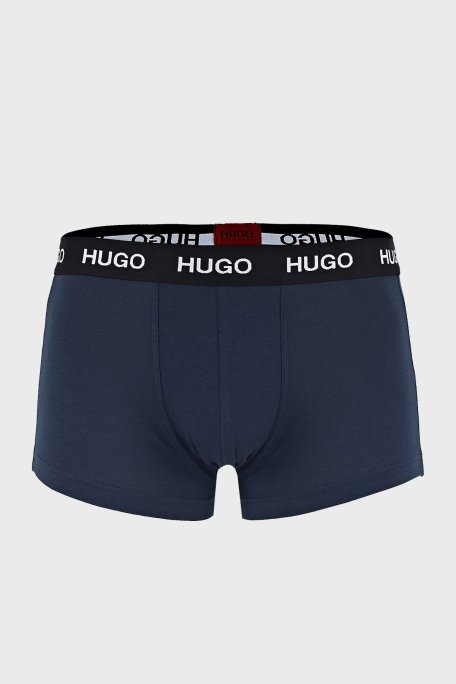 Hugo Pamuklu 3 Pack Erkek Boxer 50435463 410 LACİVERT - Hugo Boss (1)