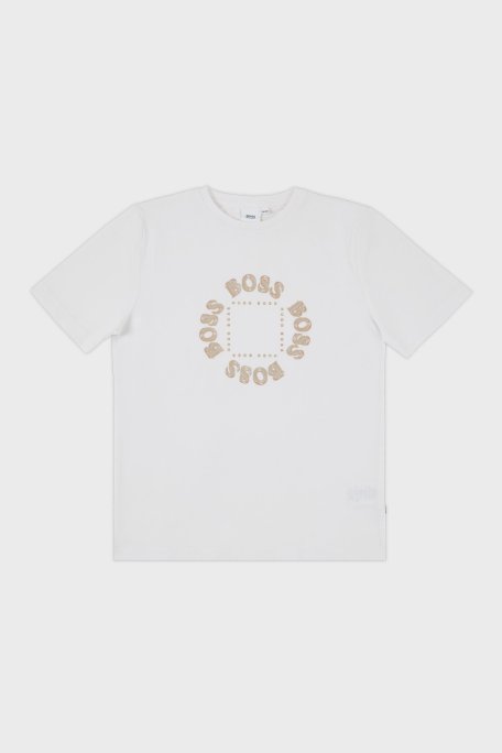 Hugo Boss Pamuklu Bisiklet Yaka Çocuk 25G93 10B T Shirt 25G93/10B WHITE BEYAZ - Hugo Boss