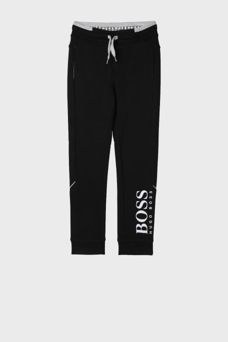 Hugo Boss Pamuklu Jogger Çocuk Pantolon 24M35/09B BLACK SİYAH - Hugo Boss