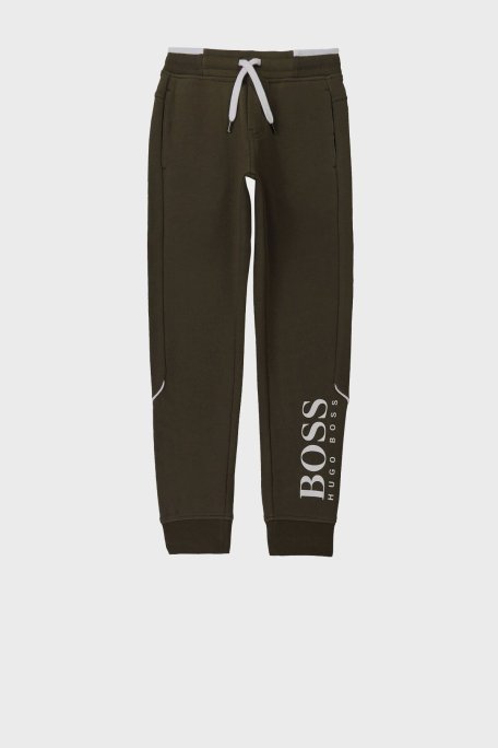 Hugo Boss Pamuklu Jogger Çocuk Pantolon 24M35/64C KAKI HAKİ - Hugo Boss