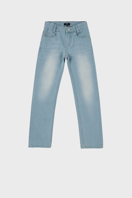 Hugo Boss Streç Pamuklu Regular Fit Çocuk Jeans 24713 Z25 Kot Pantolon 24713/Z25 STONE Buz Mavisi - Hugo Boss