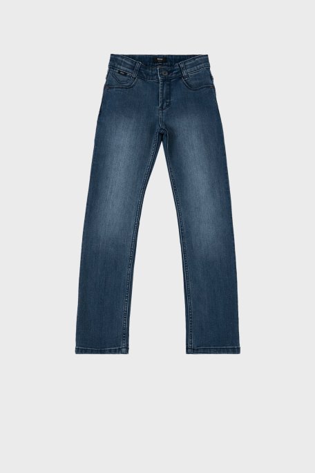 Hugo Boss Streç Pamuklu Slim Fit Çocuk Jeans 24710 Z07 Kot Pantolon 24710/Z07 STONE MAVİ - Hugo Boss