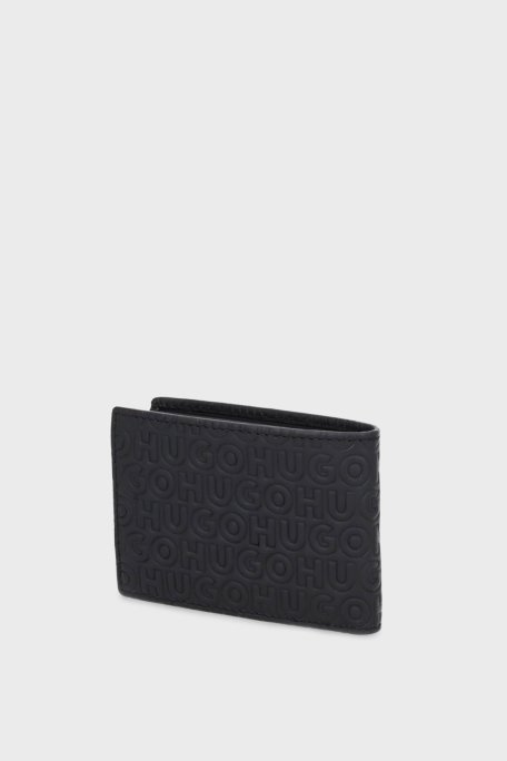 Hugo Deri 4G Logolu Erkek Cüzdan 50552783 002 SİYAH - Hugo (1)