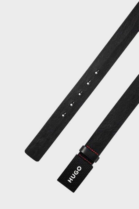 Hugo Hakiki Deri Erkek Kemer 50480856 001 SİYAH - Hugo (1)