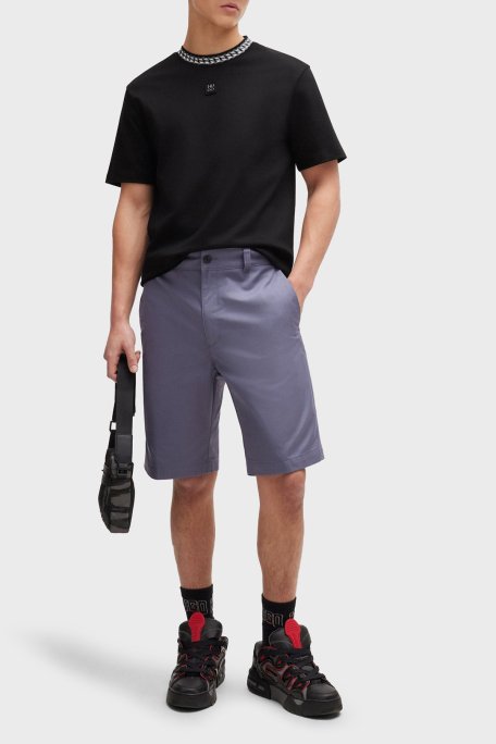 Hugo İnterlok Pamuklu Relaxed Fit Erkek T Shirt 50510035 001 SİYAH - Hugo (1)