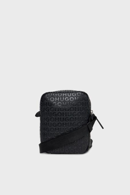Hugo Jakarlı Logo Baskılı Ayarlanabilir Askılı Erkek Çanta 50547249 001 SİYAH - Hugo (1)