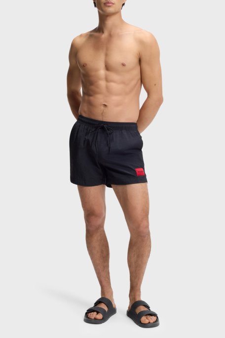 Hugo Kabartma Logolu Erkek Terlik 50563289 001 SİYAH - Hugo (1)