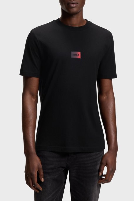 Hugo Logolu % 100 Pamuk Regular Fit Bisiklet Yaka Erkek T Shirt 50553124 001 SİYAH - Hugo