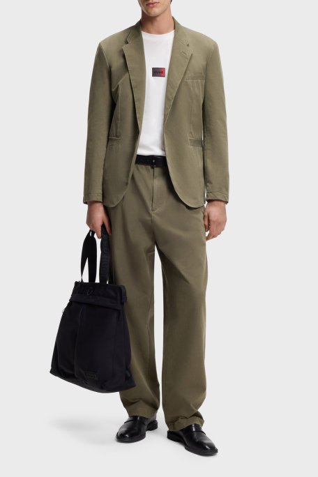 Hugo Logolu % 100 Pamuk Regular Fit Bisiklet Yaka Erkek T Shirt 50553124 102 BEYAZ - Hugo (1)