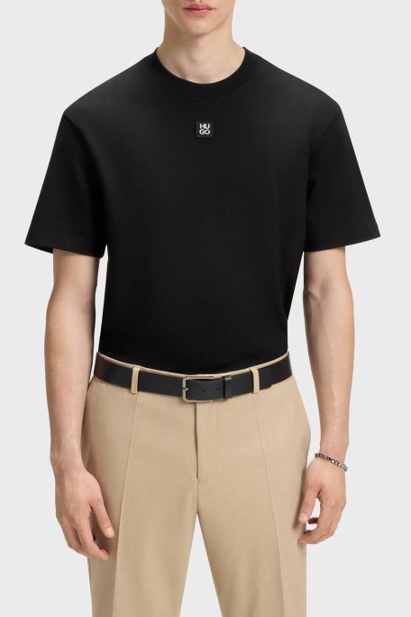 Hugo Baskılı Regular Fit Bisiklet Yaka % 100 Pamuk Erkek T