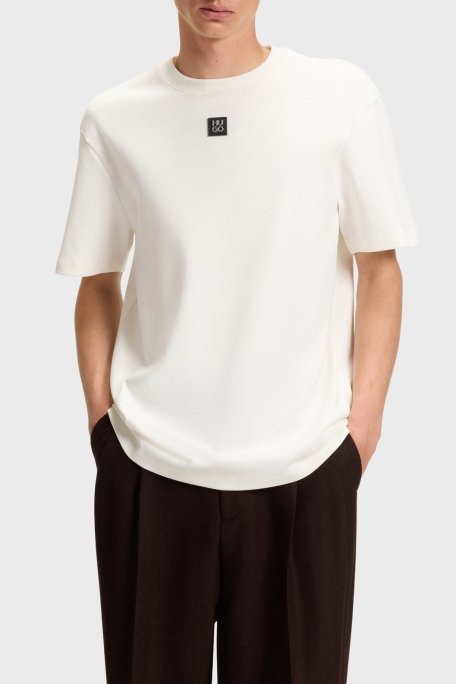 Hugo Logolu Bisiklet Yaka % 100 Pamuk Regular Fit Erkek T Shirt 50505201 103 BEYAZ - Hugo