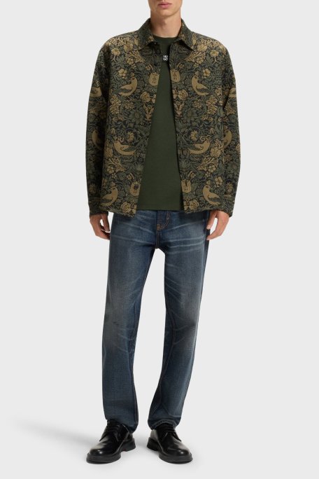 Hugo Logolu Bisiklet Yaka % 100 Pamuk Regular Fit Erkek T Shirt 50505201 309 YEŞİL - Hugo (1)