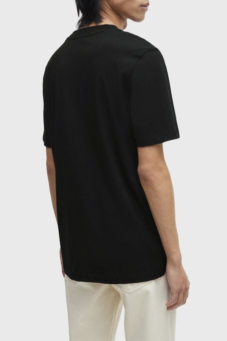 Hugo Logolu Bisiklet Yaka Regular Fit Pamuklu Erkek T Shirt 50515067 001 SİYAH - Hugo (1)