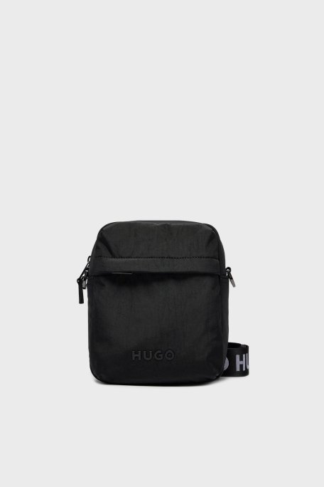 Hugo Logolu Çıkarılabilir Askılı Fermuarlı Erkek Çanta 50516553 001 SİYAH - Hugo